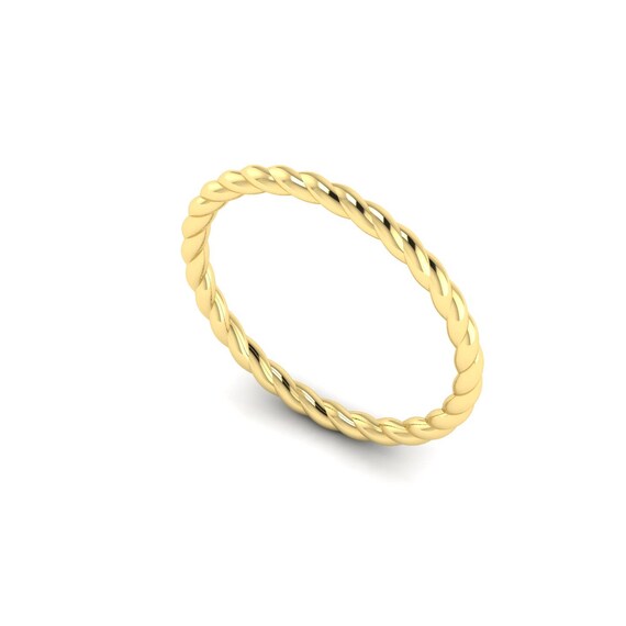 gold twist ring