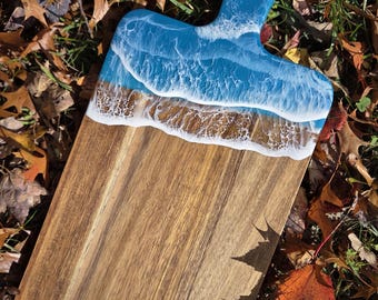 Charcuterie board ocean blue