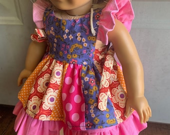 Robe de poupée faite à la main 18 pouces pour fille américaine mes poupées de vie