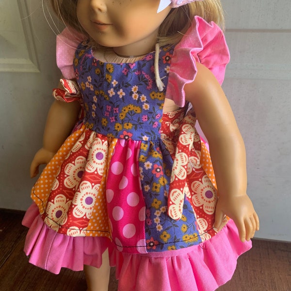 Robe de poupée faite à la main 18 pouces pour fille américaine mes poupées de vie