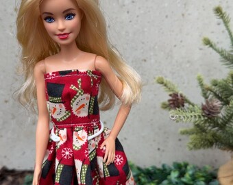 Ropa hecha a mano para muñecas de 11,5 pulgadas / Atuendo para muñecas / Vestido para muñecas hecho a mano / Se adapta a la mayoría de las muñecas de moda / Regalo de ropa para muñecas