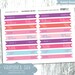 Valentine Printable Flags Cupcake Toppers in Pink Purple Blue Red - Etsy