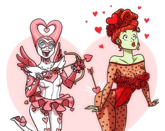 Harley and Ivy Valentines Day 11x14