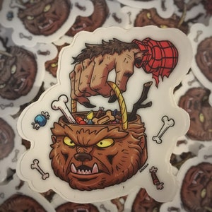 Wolfman Bucket Sticker