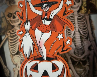 Halloween Gal STICKER