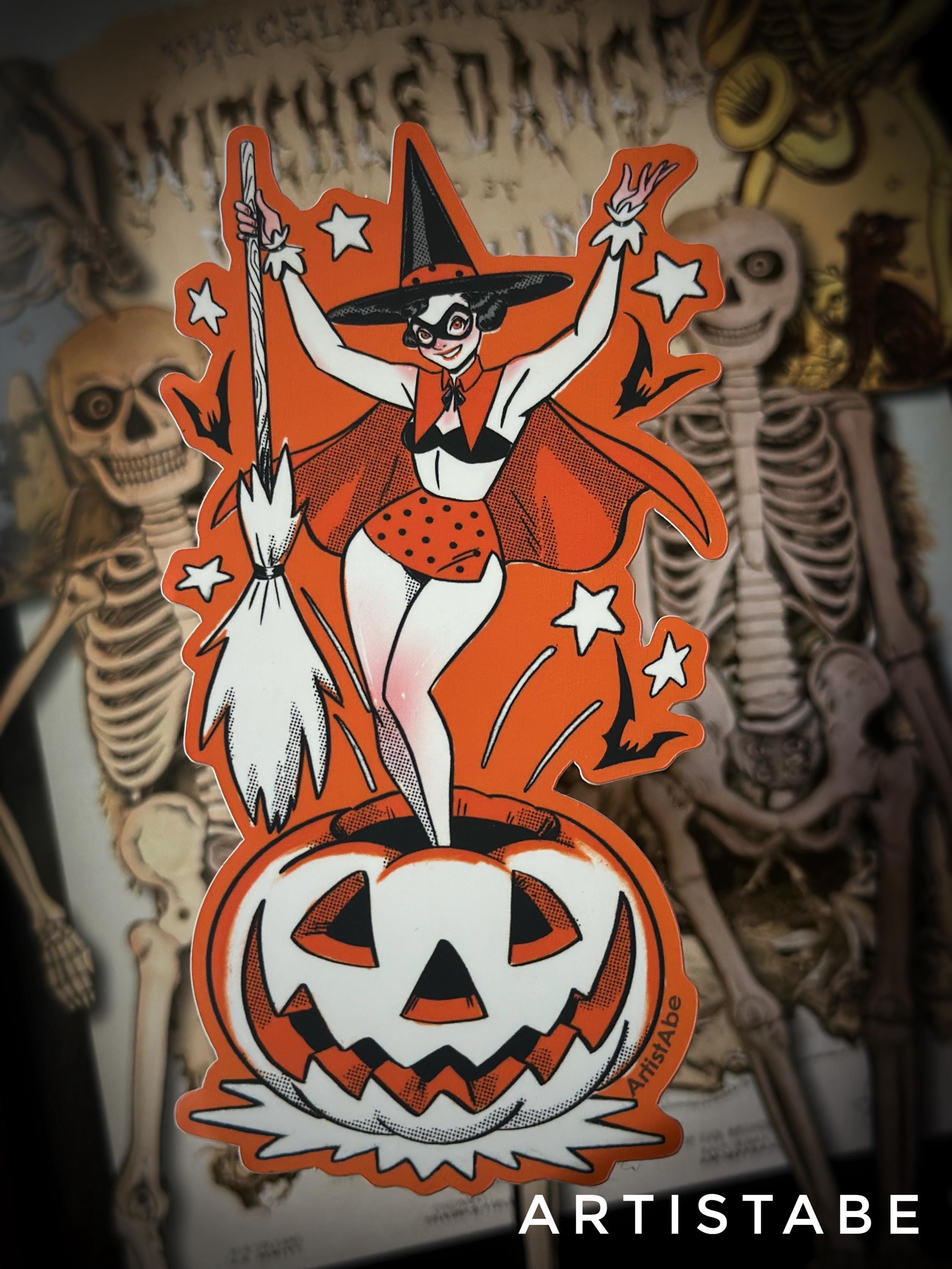 Halloween Gal STICKER - Etsy