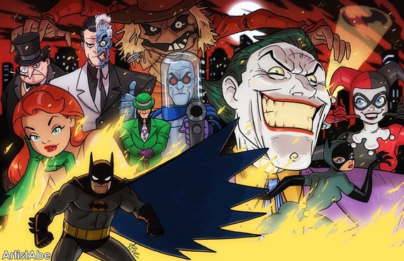 Batman Animated Series Tribute Etsy Batman Animated Series Tribute Etsy