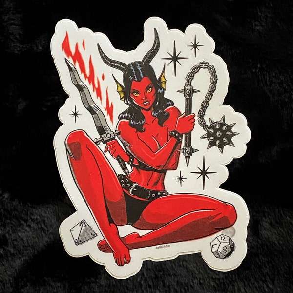 Hellfire Demon Sticker