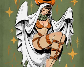 Ghost Pumpkin 11x14