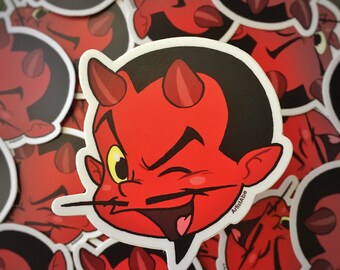 thumbnail image 2 of Little Devil Vinyl Sticker – Perfect For Bicycles, Helmets, Hoodies, And BMX Gear 2 of 6