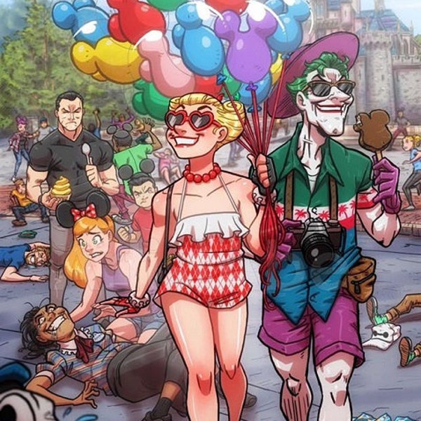 Happiest Place On Earth: Harley Quinn and Joker