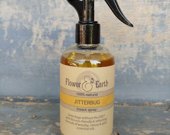 All Natural Bug Spray, Mosquito Spray, Camping Gear for Men, Essential Oil Bug Spray, Gardening Gift for Mom, Hiking Essentials, Insect