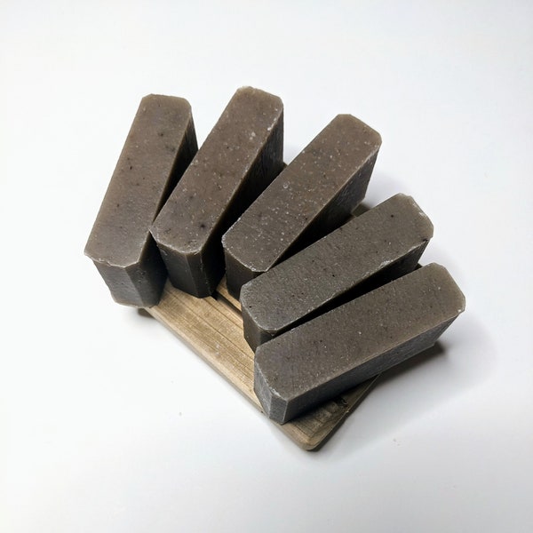 Mechanics Soap Set of 5 Pumice Soap Favors, Exfoliating Soap Mens Skin Care, Mechanics Gift, Fathers Day Gifts from Daughter, Bentonite Clay