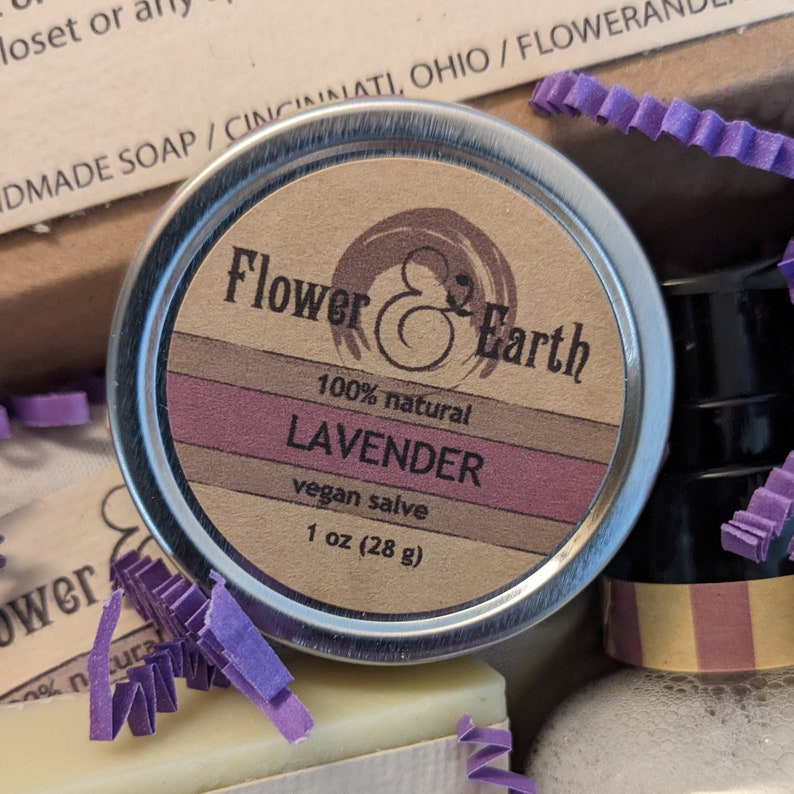 Lavender Salve Cuticle Balm, Calendula Salve, Dry Skin Salve, Easter Basket Stuffers for Her, Sleep Essentials, Bridal Shower Favors, Vegan image 7