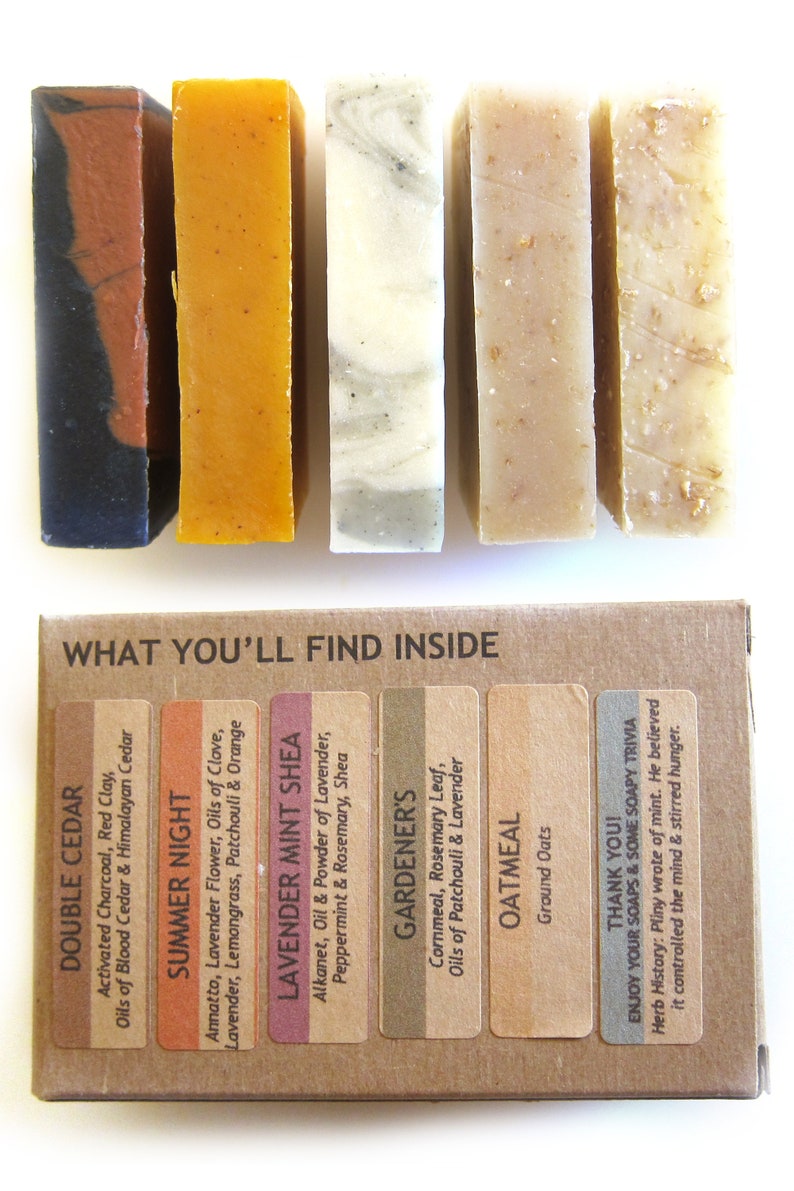 Vegan Soap Sampler Pack Artisan Soap Gift Set Mini Soap Bar Etsy