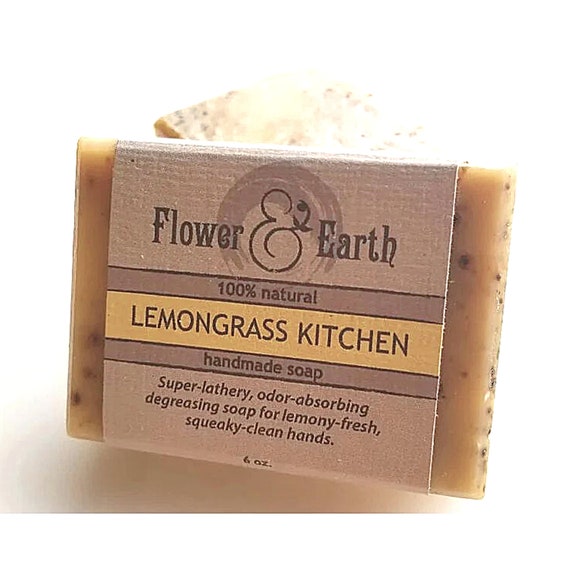 Lemongrass Soap, Zero Waste Dish Soap Bar, Hand Soap, Kitchen Gifts for  Women, Stocking Stuffers for Women, Exfoliating Soap, Sustainable 