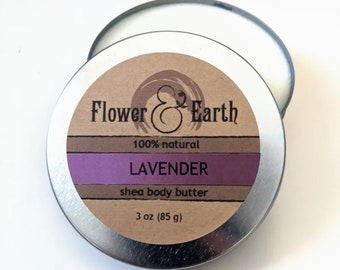 Lavender Body Butter Whipped Lavender Body Cream, Relaxation Gifts for Women, Calming Scents Dry Skin Moisturizer, All Natural Skin Care