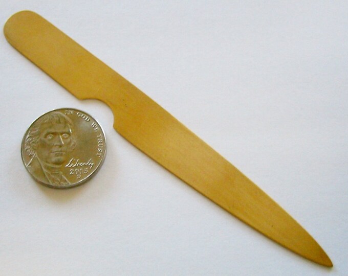Artisan, 10K Solid Yellow Gold, "HANDMADE"  Large Nail Pick/Cuticle Pusher.… by Jewelry Designer, Steve Haddad
