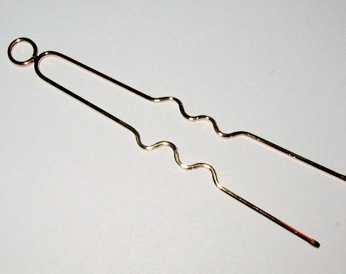 Artisan, 10K Yellow Gold, Handmade Hairpin..… by Jewelry Designer, Steve Haddad