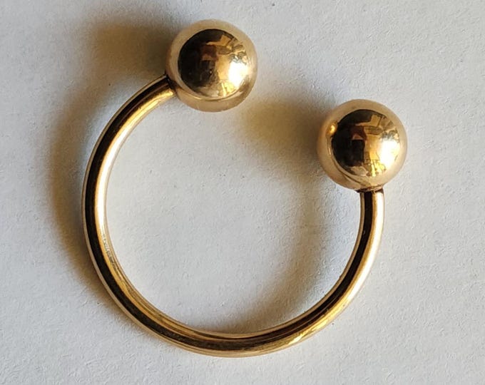 14K Solid Gold, Unisex Key chain, Key Ring..Horse Shoe..Just Beautiful