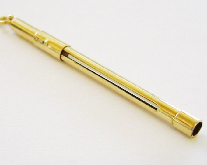Vintage...14K Solid Yellow Gold, Retractable Vermouth Cigar Spike Dispenser.