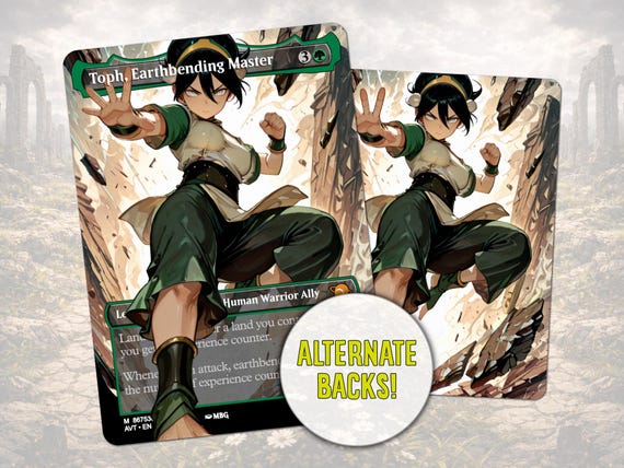 Toph, Earthbending Master | Proxy Card | MTG X Avatar - Etsy