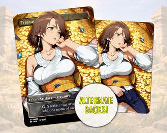 Treasure Token - Yuna | Proxy Card | MTG x Final Fantasy