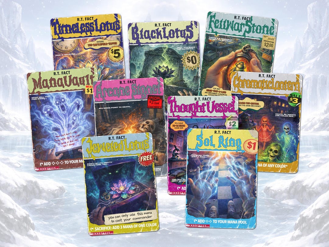 Mana Rock Set of 9x | Proxy Card Set | MTG X Goosebumps - Etsy