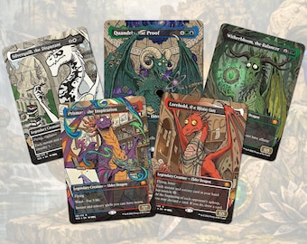 Strixhaven Dragon Collection of 5x | Proxy Card Set | MTG x MBG Original