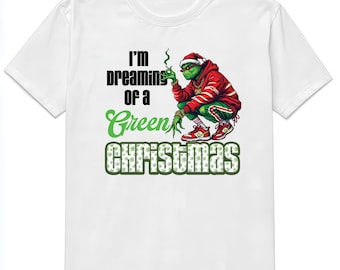 Camiseta verde navideña del Grinch