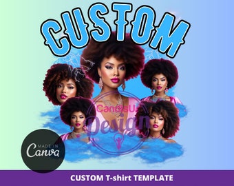 CUSTOM Your Own Bootleg Png, Girlfriend Tee, Canva Template, Editable Canva, Girlfriend Shirt, Canva t-shirt, Change colors
