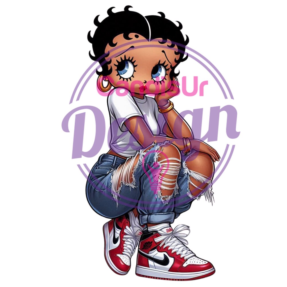 Alwaysky Style Betty Boop Png, Betty Png, Black Betty, Black Cartoon, Betty Boop Sneakers, Betty Boop Dtf, Betty Boop Sublimation, Betty Boop Jordans