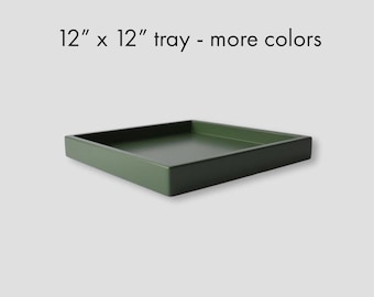 12 x 12 Square Decorative Wood Tray