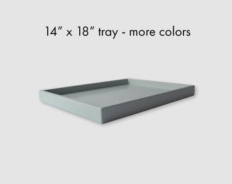 14 x 18 Rectangle Wooden Decorative Shallow Tray