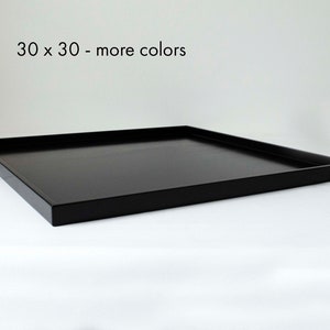 30 x 30 Ottoman Tray, Extra Large Square Oversized Coffee Table Tray