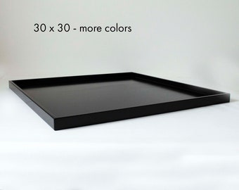 30 x 30 Ottoman Tray, Extra Large Square Oversized Coffee Table Tray