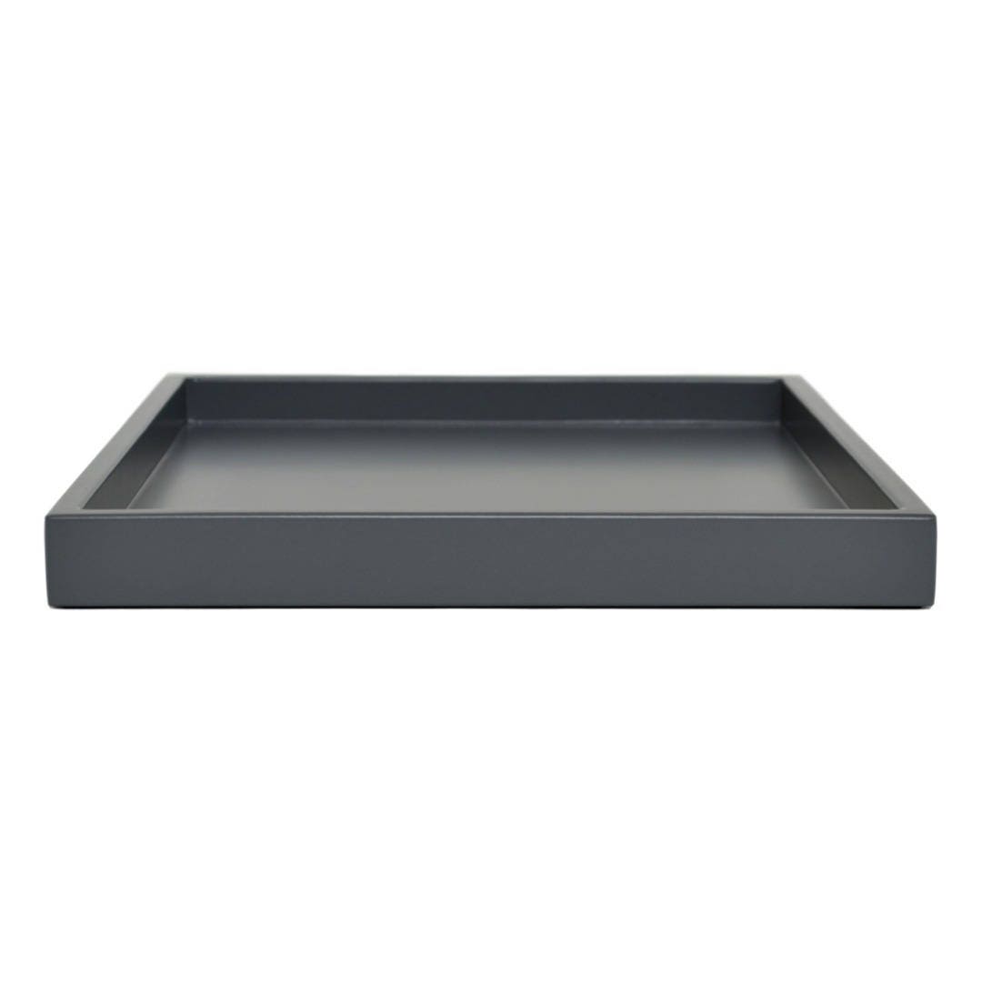 Dark Gray Coffee Table Tray Large Ottoman Tray Wood