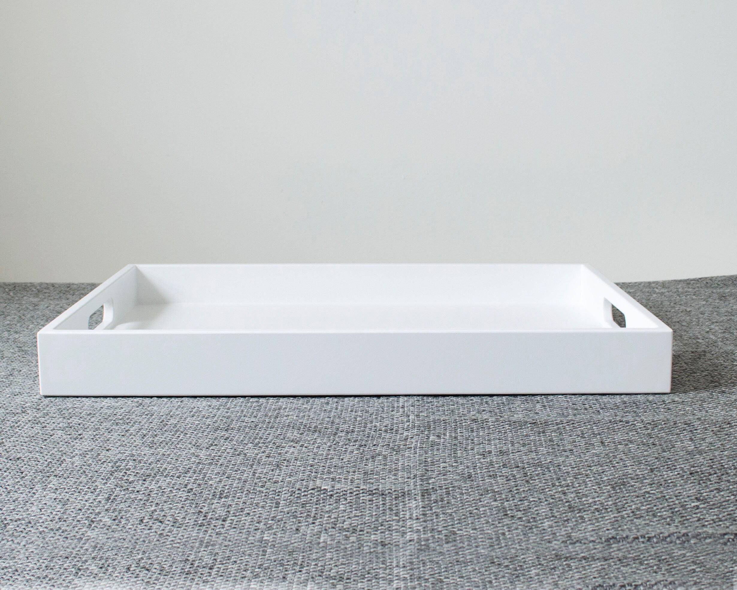 24 x 17 Large Rectangle Ottoman Coffee Table Tray with Handles Etsy