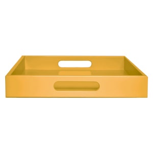 Yellow coffee table tray discount