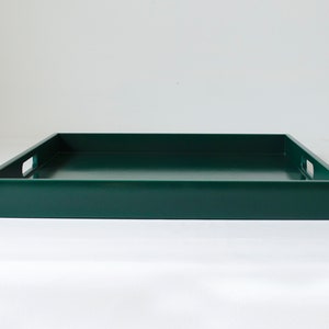 24 x 24 Large Square Tray with Handles, Coffee Table Ottoman Tray image 7