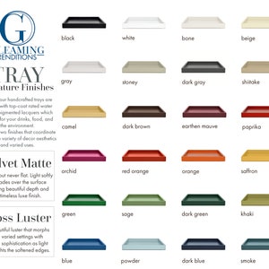 NEW COLORS! Tray Color Sample by Gleaming Renditions