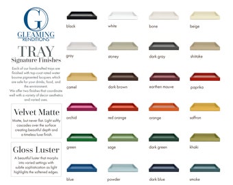 NEW COLORS! Tray Color Sample by Gleaming Renditions