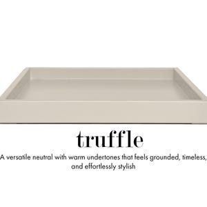Bandeja otomana cuadrada grande de 24 x 24 pulgadas: Decoración para mesa de centro Truffle