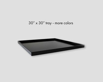 Bandeja cuadrada extragrande de 30 x 30 cm: Decoración para mesa de centro otomana