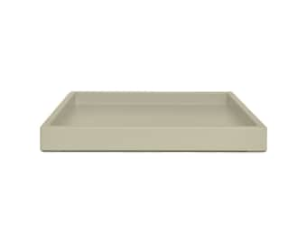 Stoney Gray Shallow Tray, Small to Large Sizes for the Coffee Table and Ottoman