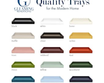 NEW COLORS: Tray Color Sample Card by Gleaming Renditions
