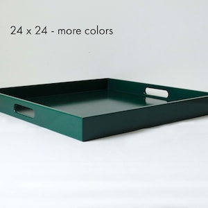 24 x 24 Large Square Tray with Handles