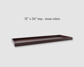 12 x 36 Shallow Rectangle Decorative Tray