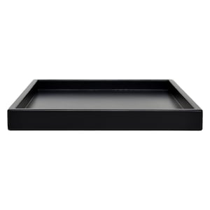 Black Shallow Tray, Small to Large Sizes for the Coffee Table and Ottoman