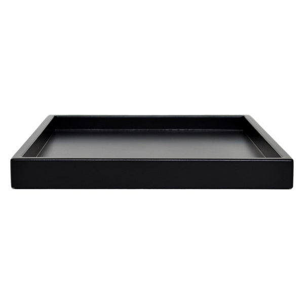 Black Shallow Tray, Small to Large Sizes for the Coffee Table and Ottoman